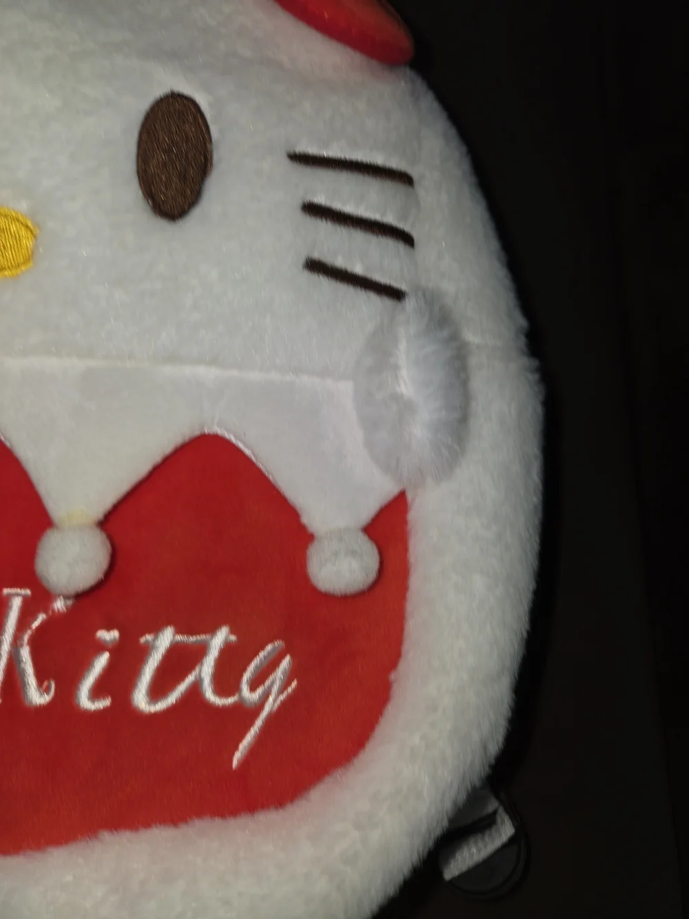 Hello Kitty Kids White & Red Plush Backpack